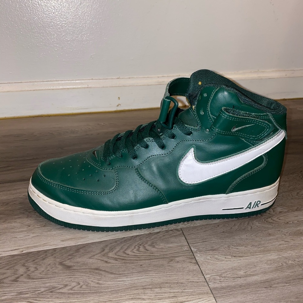 2003 Nike Air Force 1 Mid Black Forest | White